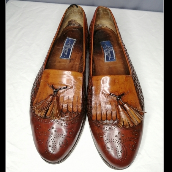Cole Haan Other - Bragano Basket Weave Spectator Kiltie loafers